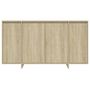 Voir la diapositive 5 : VIDAXL Buffet chene sonoma 135x41x75 cm bois d'ingenierie