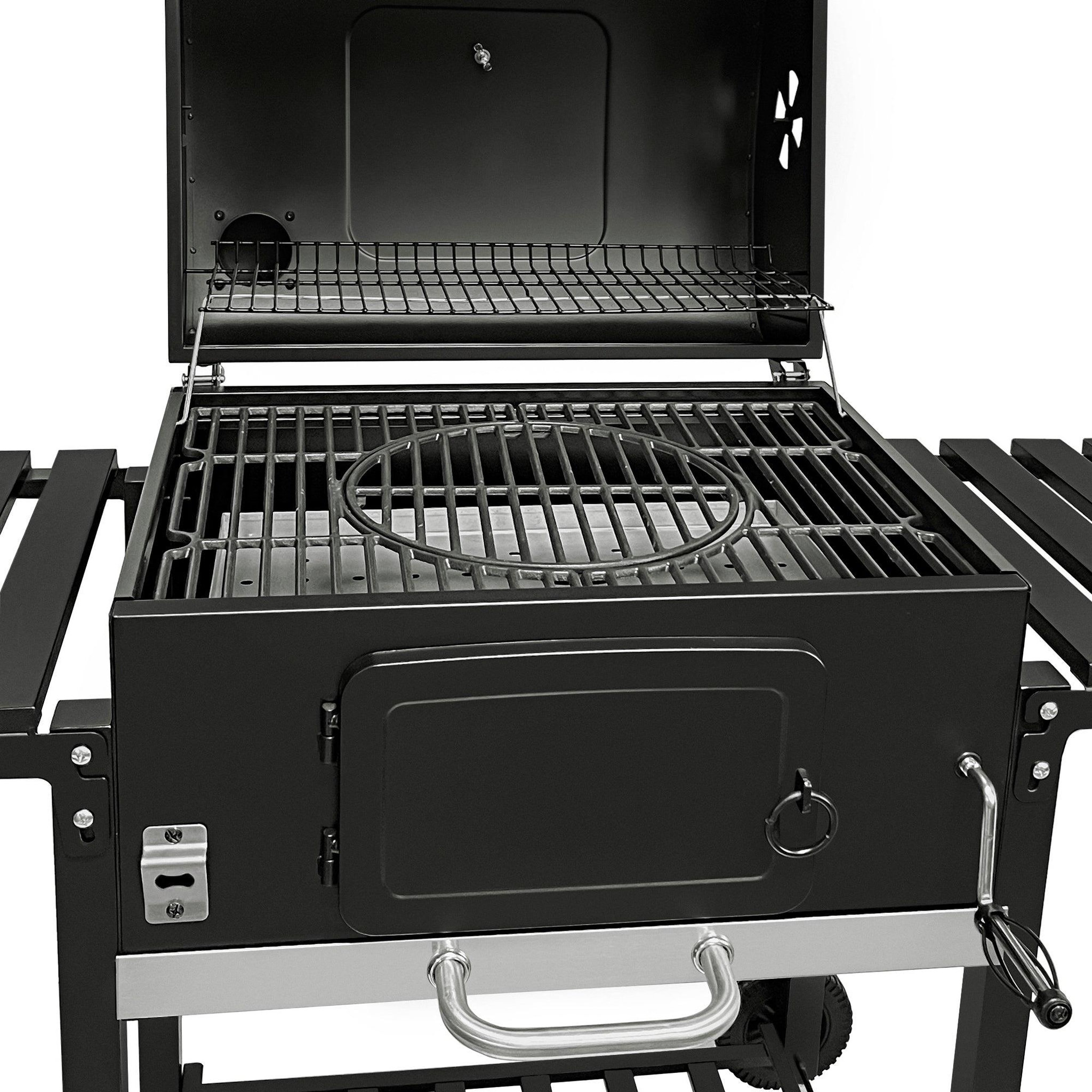 Voir la diapositive 3 : MONSTERSHOP Barbecue au charbon fumoir xl
