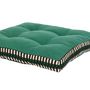 Voir la diapositive 3 : ATMOSPHERA Galette de chaise matelassée MALAKITE - Vert cèdre