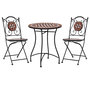 Voir la diapositive 1 : VIDAXL Ensemble de bistro 3 pcs mosaïque Carreau ceramique Terre cuite