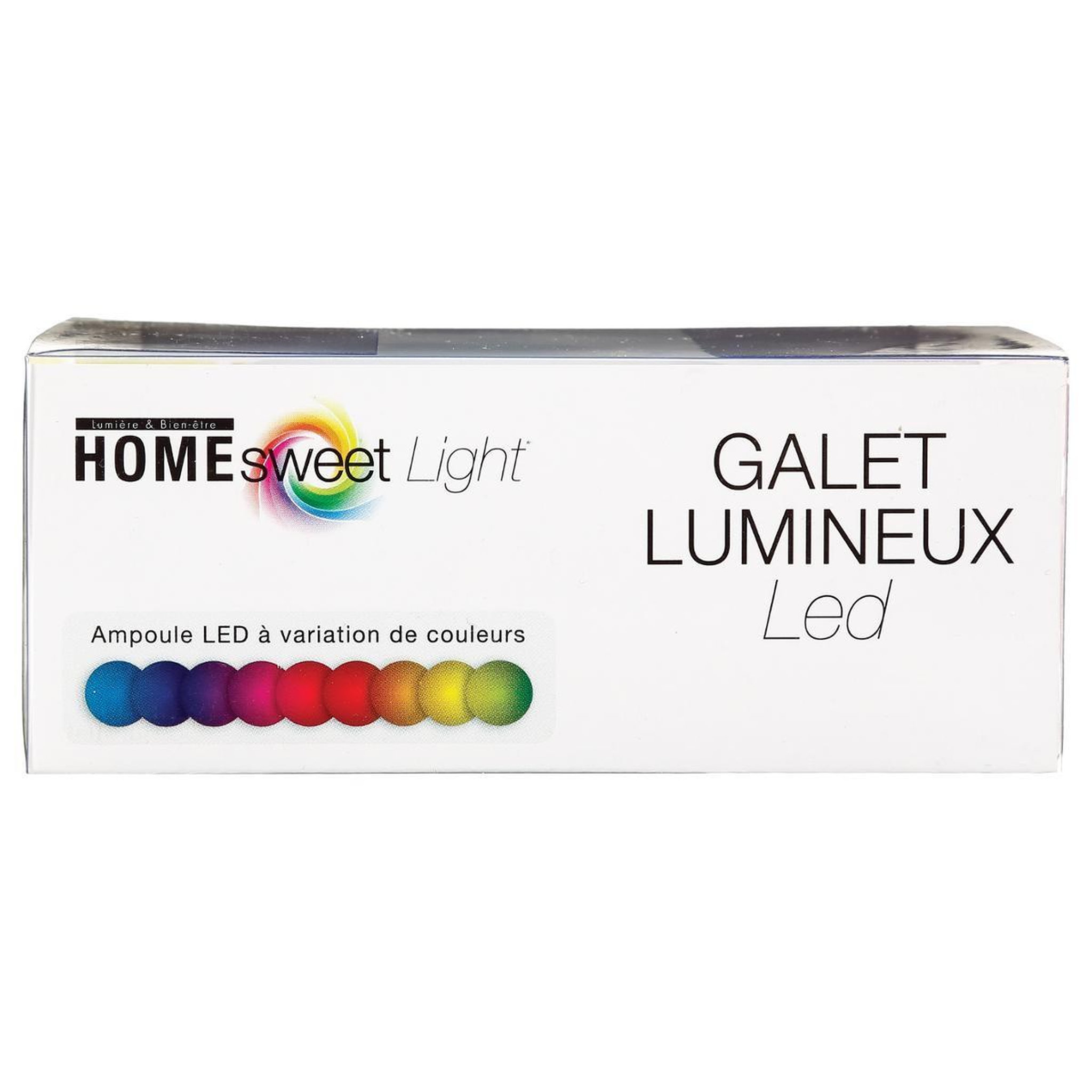 Voir la diapositive 3 : Home sweet lights Galet led  lumineux  12cm multicolore