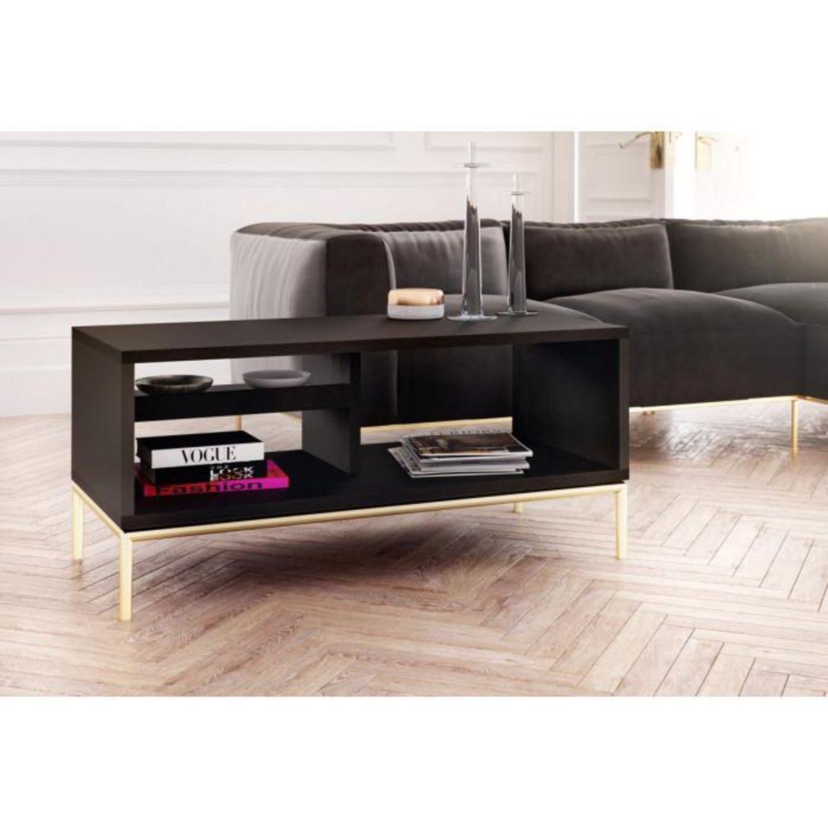Paris Prix Table Basse Design  Pimlico  100cm Charbon