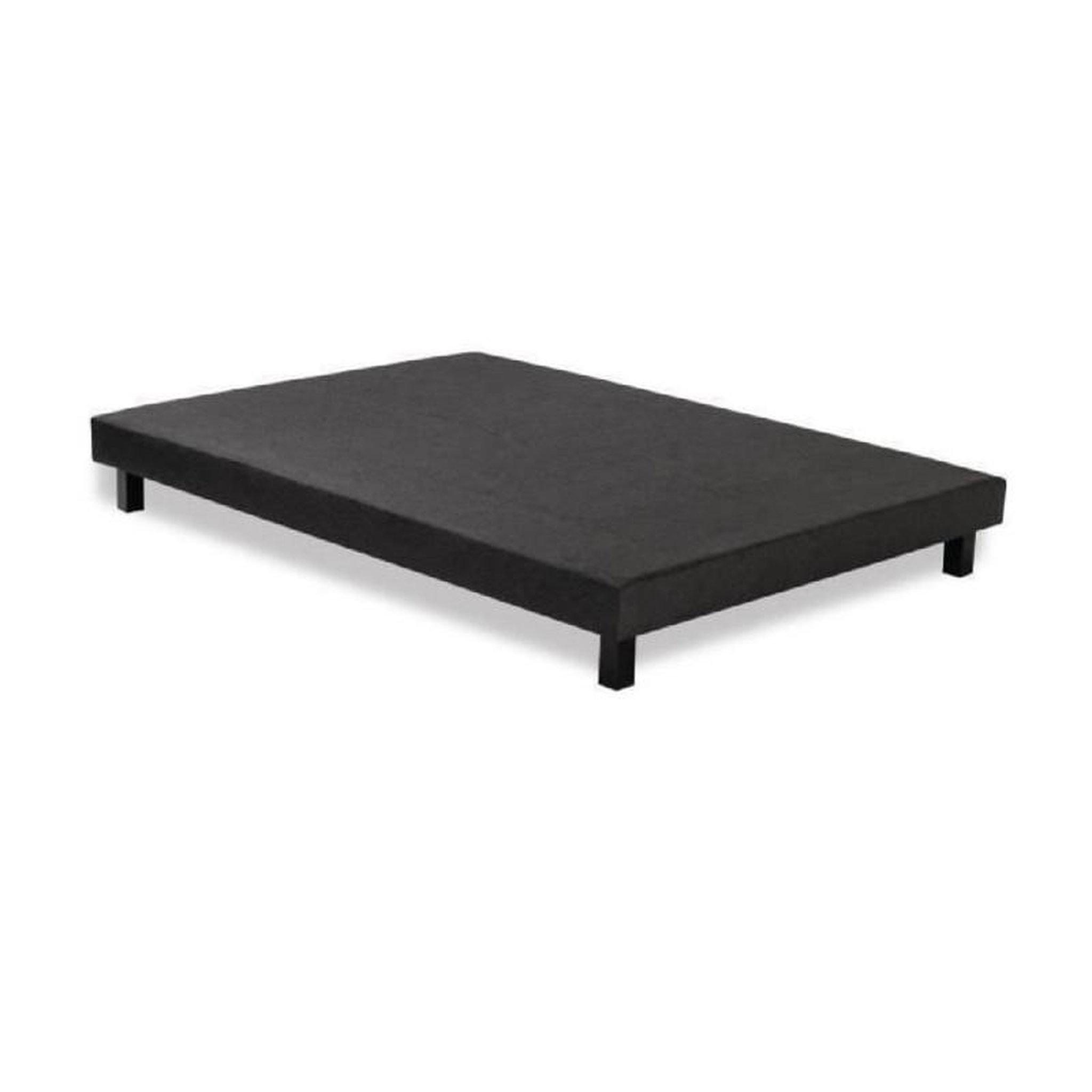 Voir la diapositive 2 : FINLANDEK Sommier tapissier a lattes 160 x 200 - Bois massif gris anthracite + pieds - FINLANDEK Rakenne