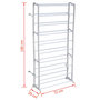 Voir la diapositive 5 : VIDAXL Etagere a chaussures 2 pcs