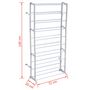 Voir la diapositive 5 : VIDAXL Etagere a chaussures 2 pcs