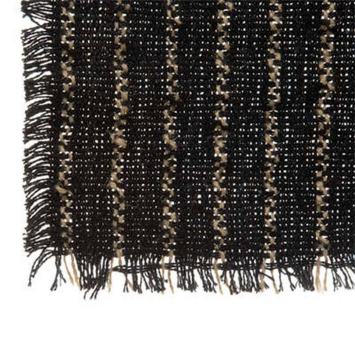 SECRET DE GOURMET Set de Table Déco  Jute  30x45cm Noir