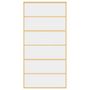 Voir la diapositive 4 : VIDAXL Porte coulissante dore 102,5x205cm verre ESG clair et aluminium