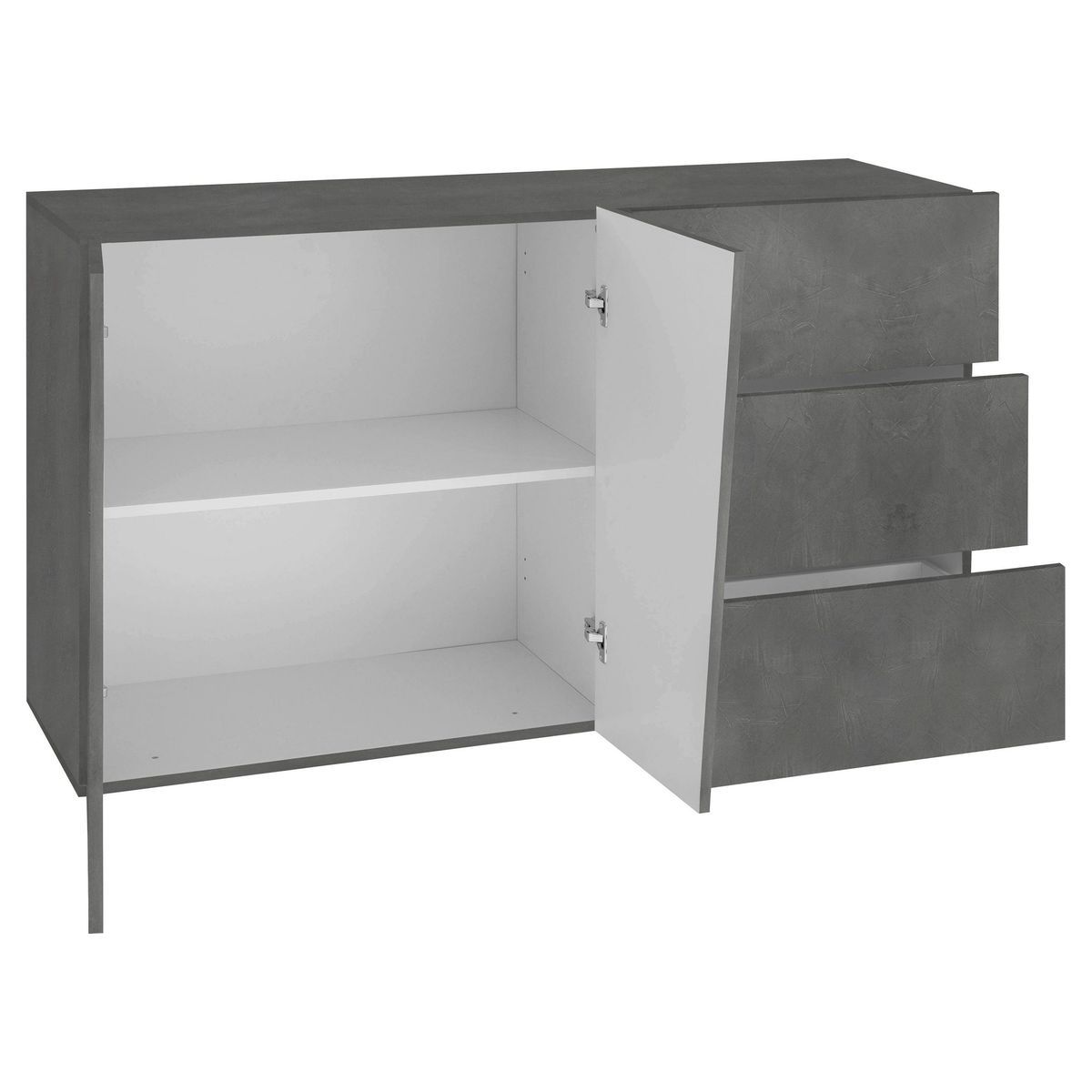 Buffet 2 portes 3 tiroirs L140cm VERONA