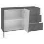 Voir la diapositive 2 : Buffet 2 portes 3 tiroirs L140cm VERONA