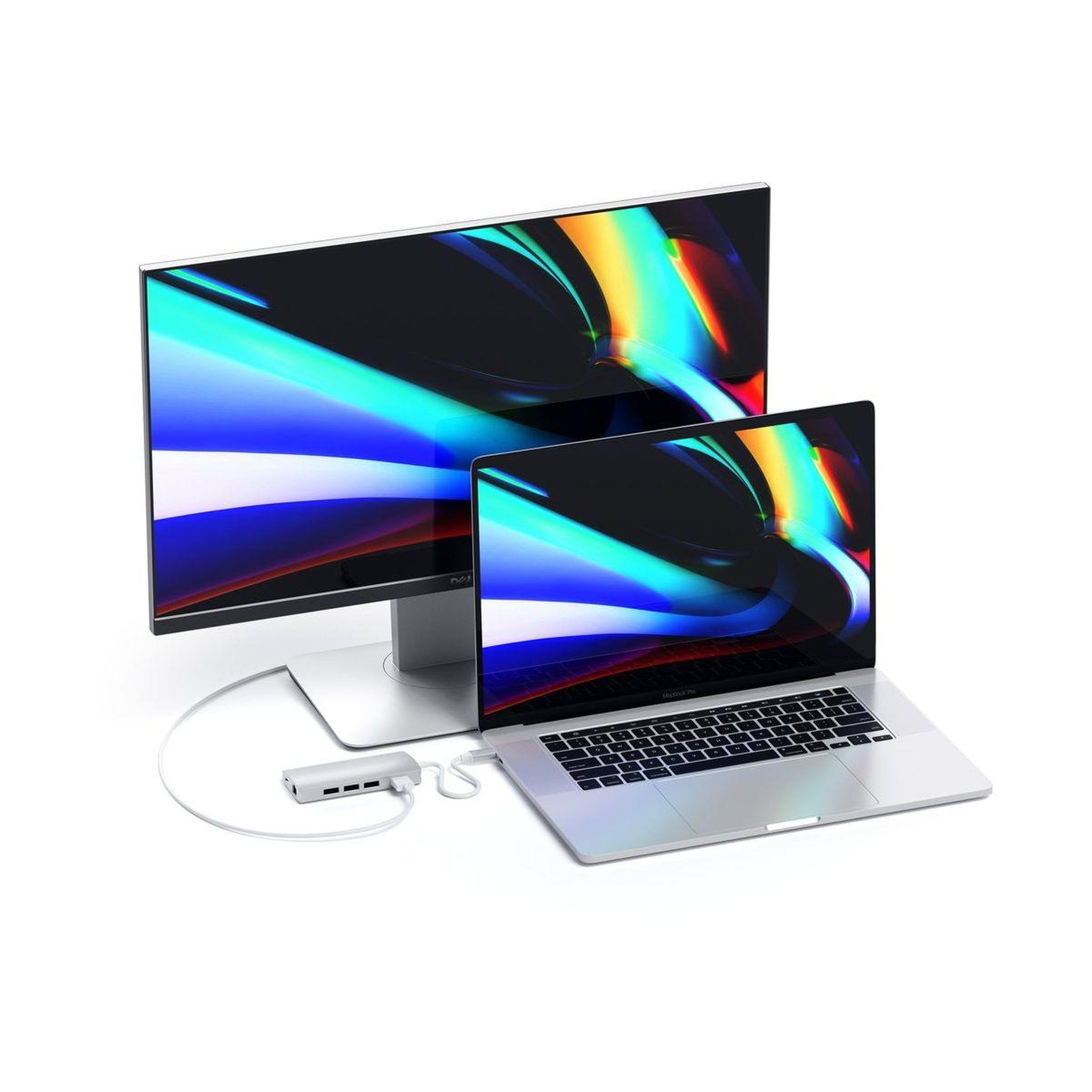 Voir la diapositive 5 : SATECHI Adaptateur HDMI USB-C Multi-Port 4K Ethernet siver