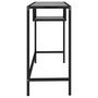 Voir la diapositive 4 : VIDAXL Bureau d'ordinateur Marbre noir 100x36x74 cm Verre trempe
