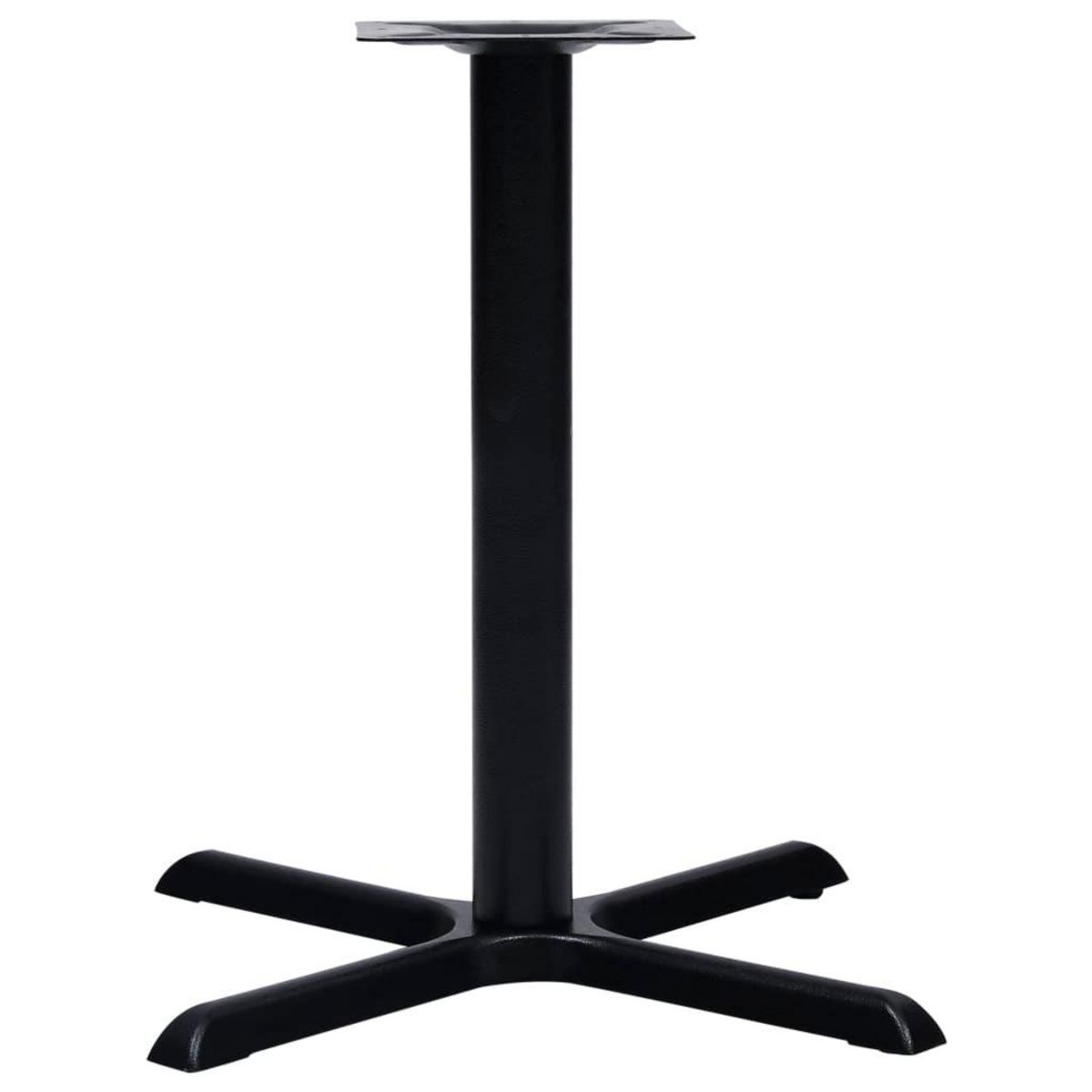 VIDAXL Pied de table de bistro noir 76x76x72 cm fonte