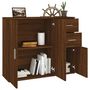 Voir la diapositive 4 : VIDAXL Buffet Chene marron 91x29,5x75 cm Bois d'ingenierie