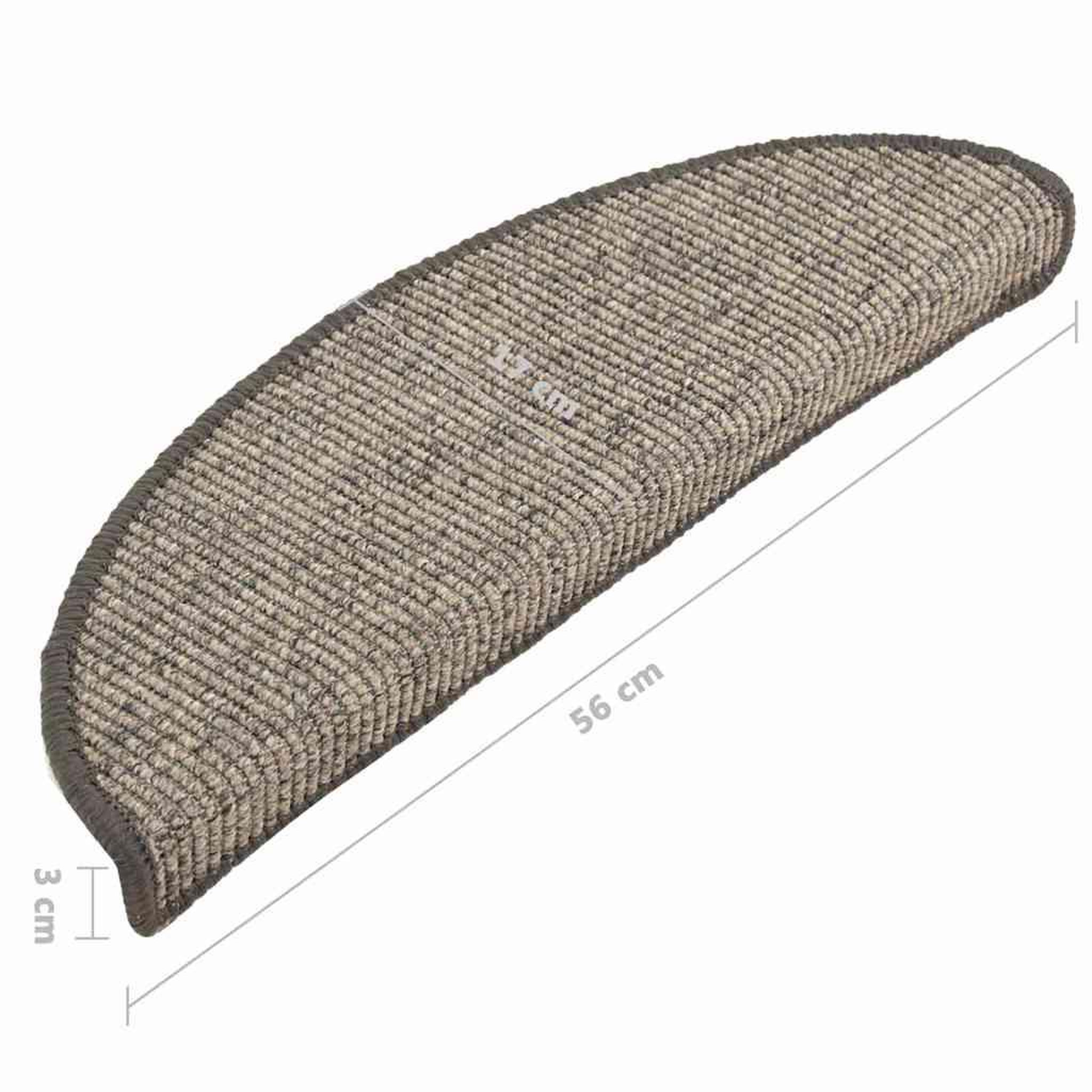 Voir la diapositive 6 : VIDAXL Tapis d'escalier autocollants 15 pcs 56x17x3 cm Beige et gris