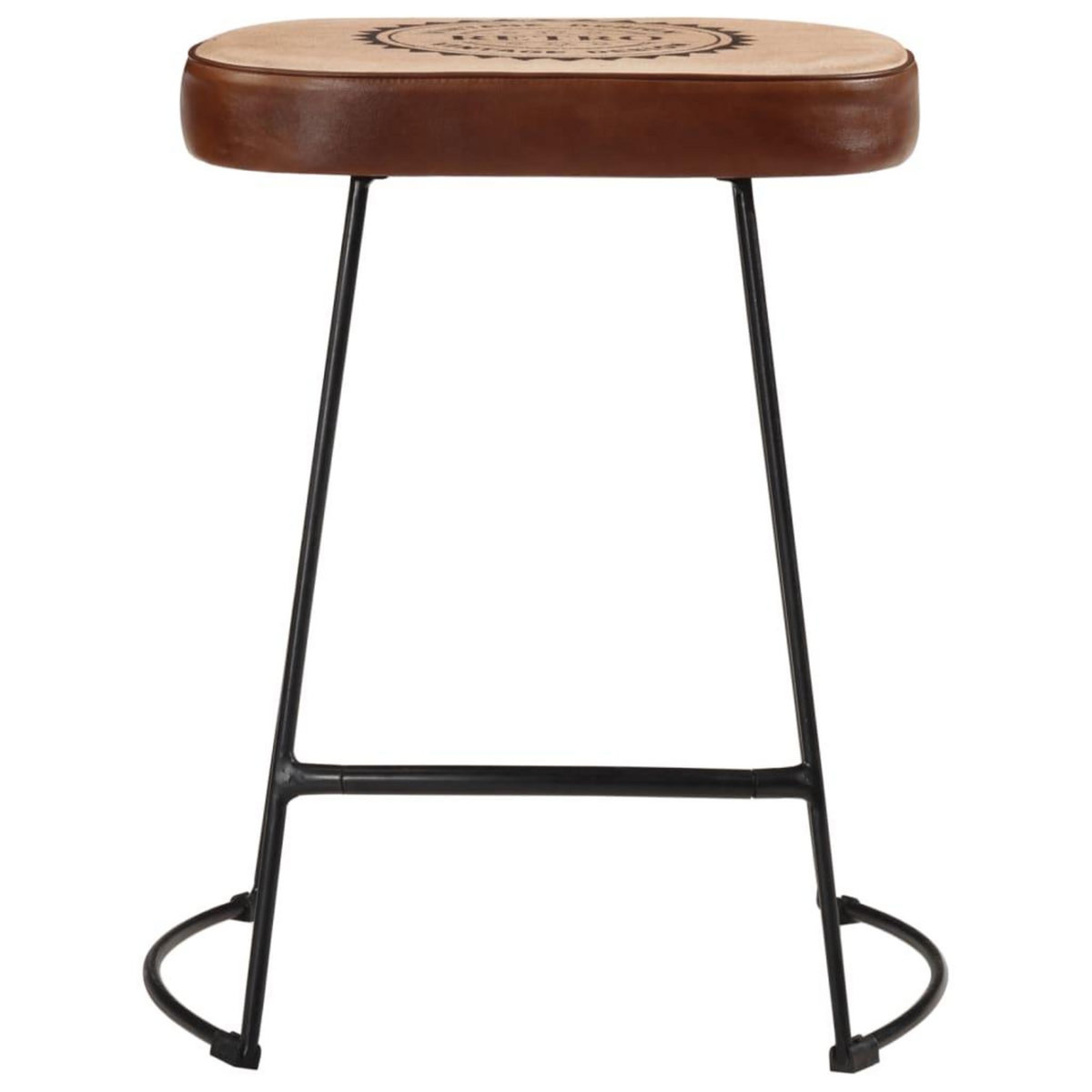 VIDAXL Tabourets de bar lot de 2 marron fonce 40x29,5x53 cm