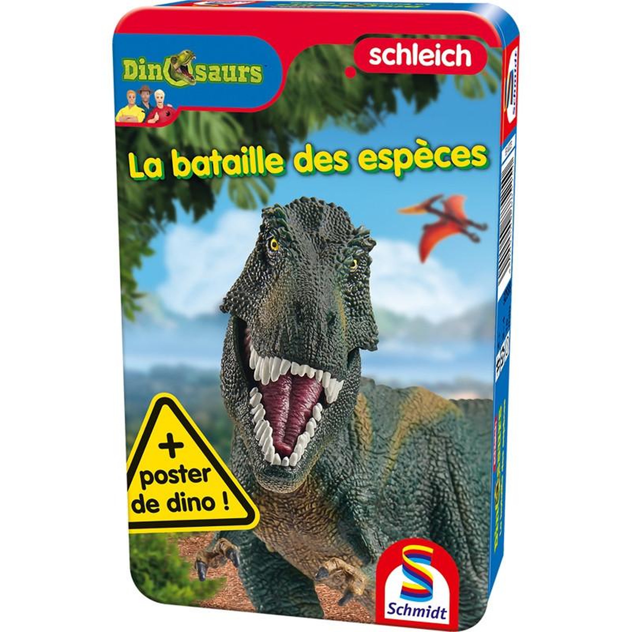 Schmidt Spiele Boîte métal Bataille des dinosaures jeu enfant – Schmidt Spiele