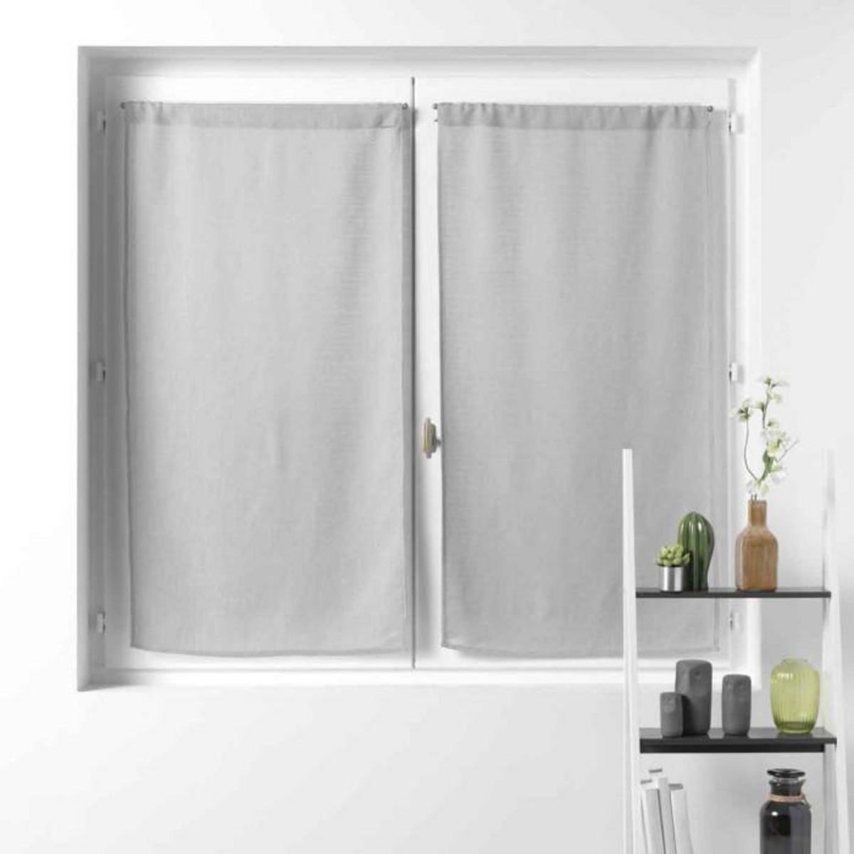 Paris Prix Paire de Voilages  Soane  60x120cm Gris
