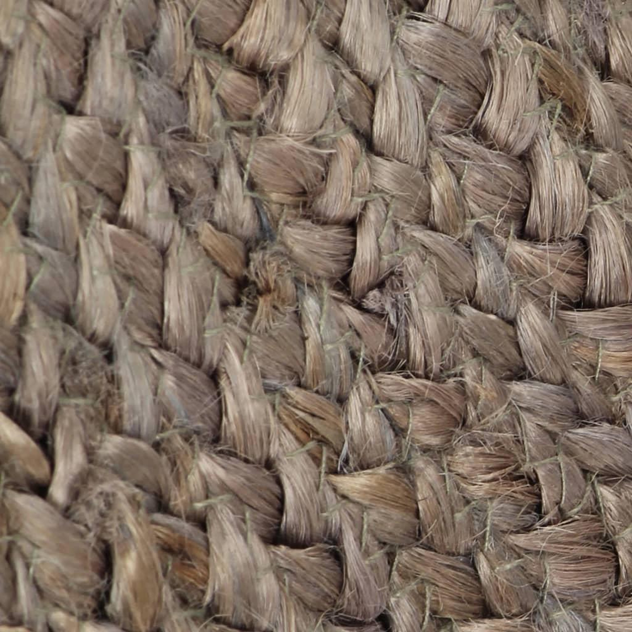 Voir la diapositive 5 : VIDAXL Tapis fait a la main Jute Rond 210 cm Gris