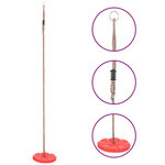 VIDAXL Balançoire à plaque 200 cm Rouge