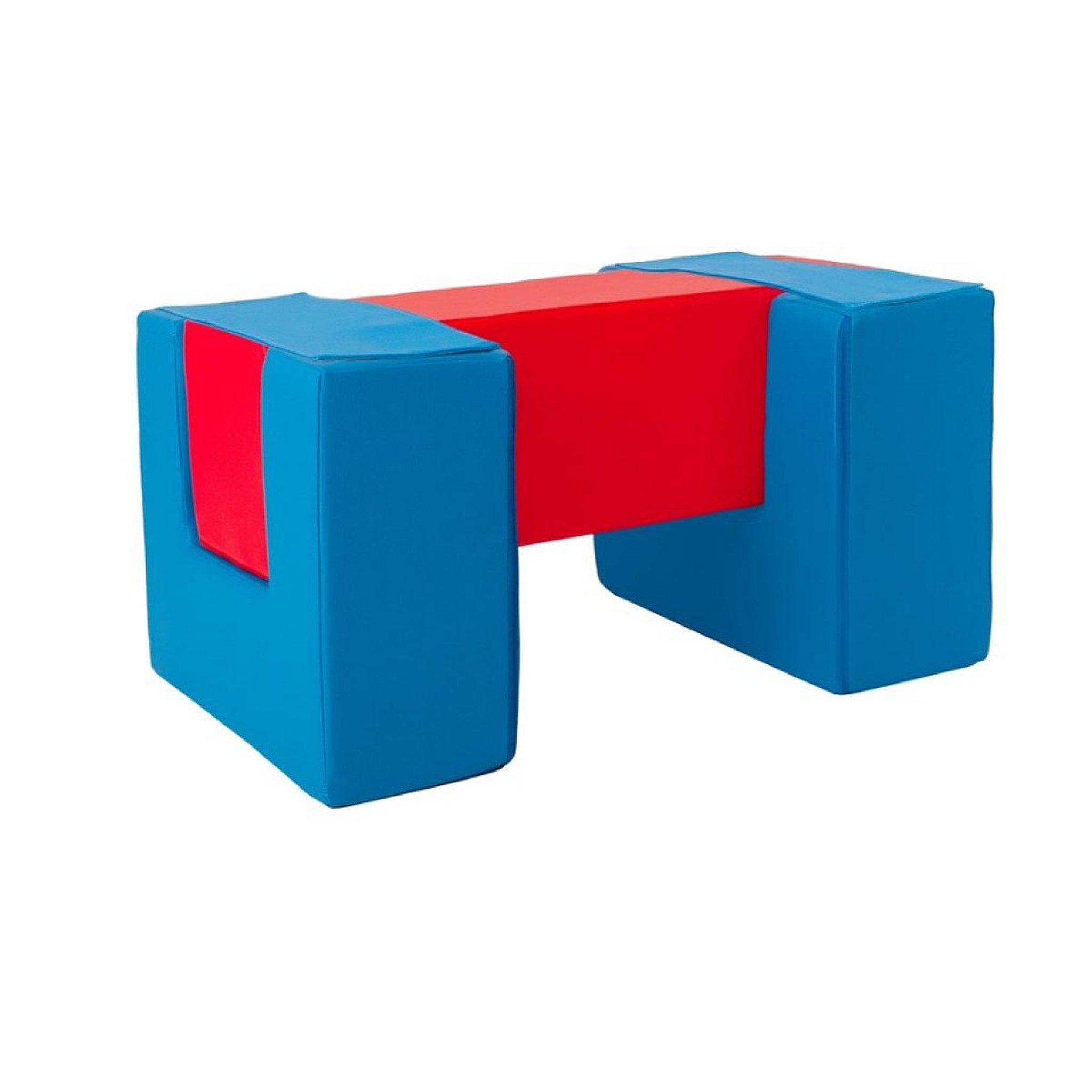 VELINDA 3 blocs en mousse bleu marine rouge