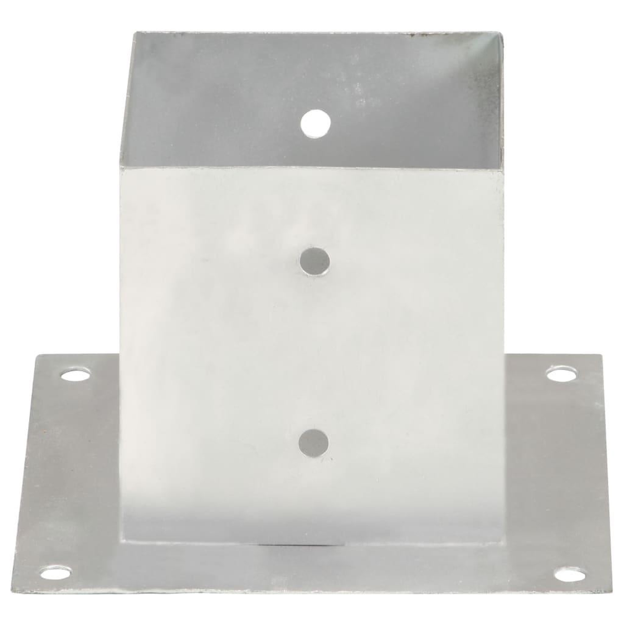 Voir la diapositive 3 : VIDAXL Ancres de poteau 4 pcs Metal galvanise 141 mm