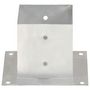 Voir la diapositive 3 : VIDAXL Ancres de poteau 4 pcs Metal galvanise 141 mm