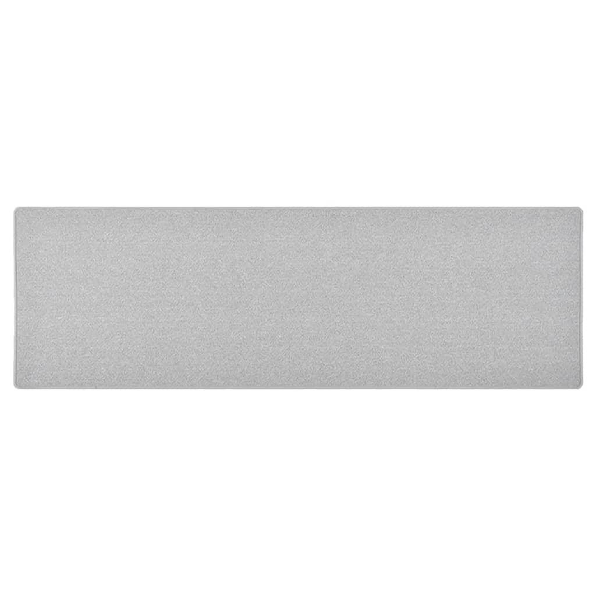 VIDAXL Tapis de couloir Gris clair 80x250 cm