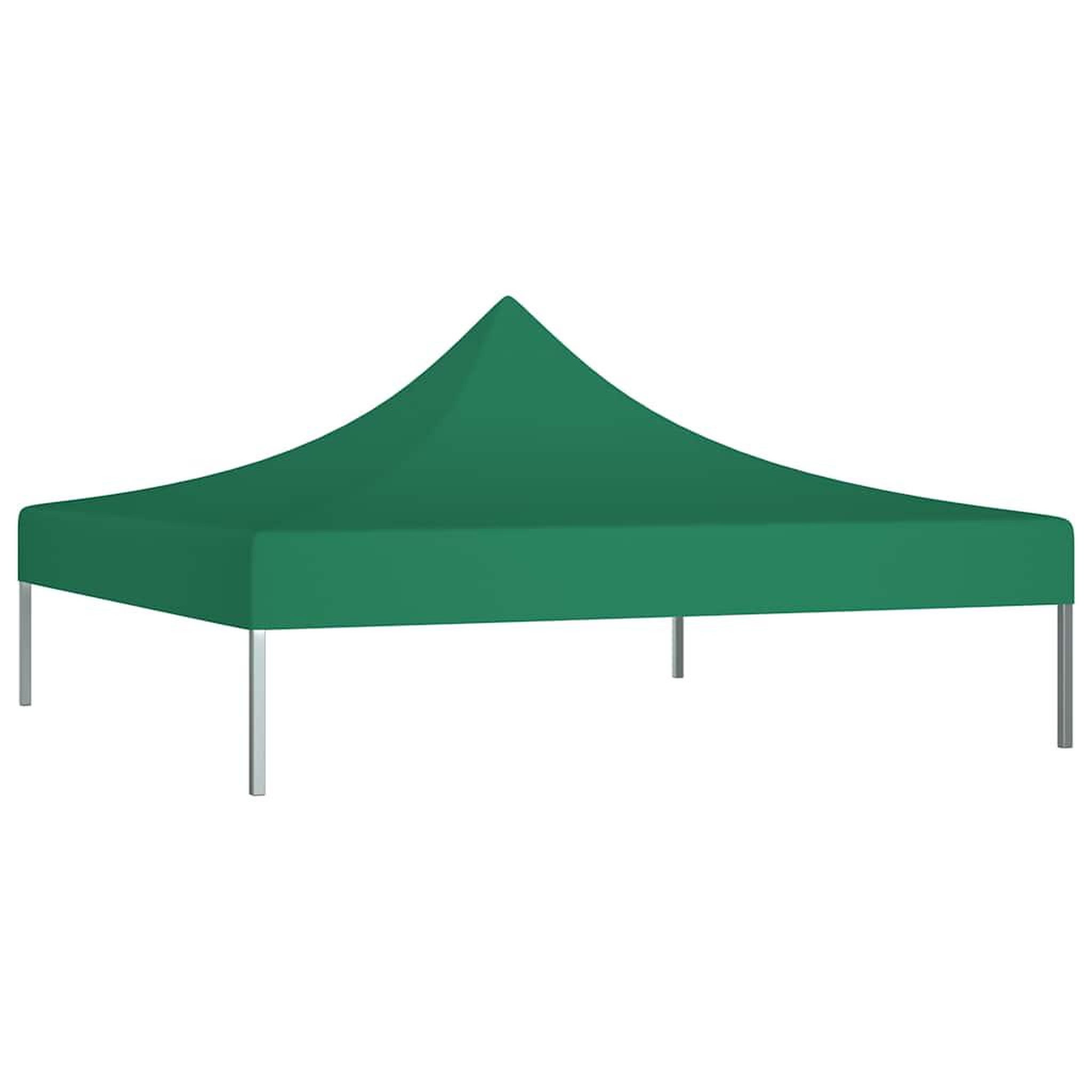 Voir la diapositive 2 : VIDAXL Toit de tente de reception 3x3 m Vert 270 g/m^2