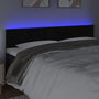 Voir la diapositive 3 : VIDAXL Tete de lit a LED Noir 160x5x78/88 cm Velours