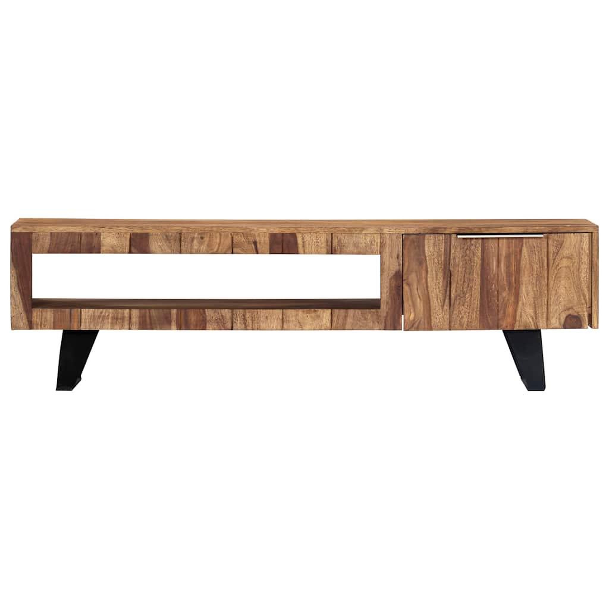 Voir la diapositive 2 : VIDAXL Meuble tv 140x30x40 cm bois massif