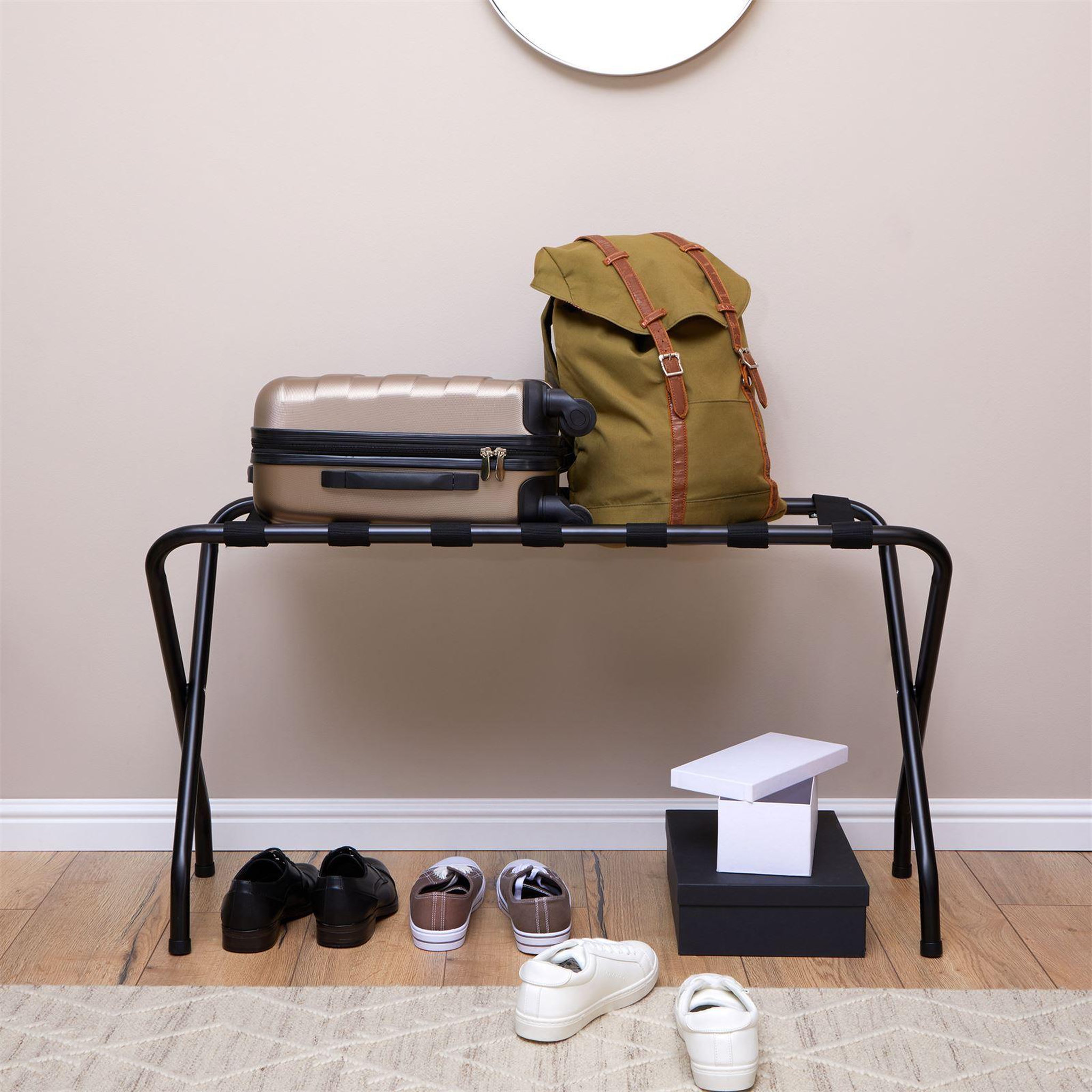 Voir la diapositive 3 : IDIMEX Porte-valise voyage, structure pliable en métal