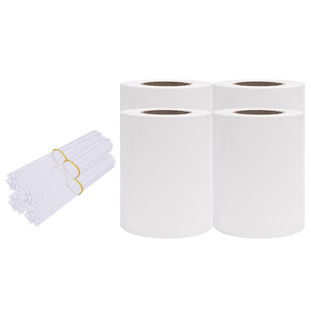 VIDAXL Ecrans d'intimite de jardin 4 pcs PVC 35x0,19 m Blanc