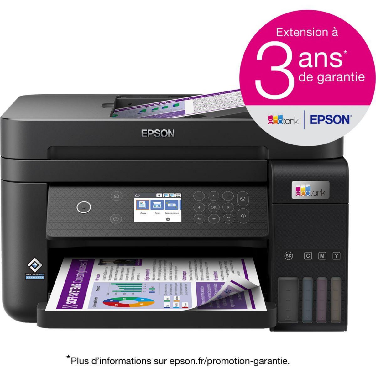 Epson Imprimante jet d'encre EcoTank ET-3850