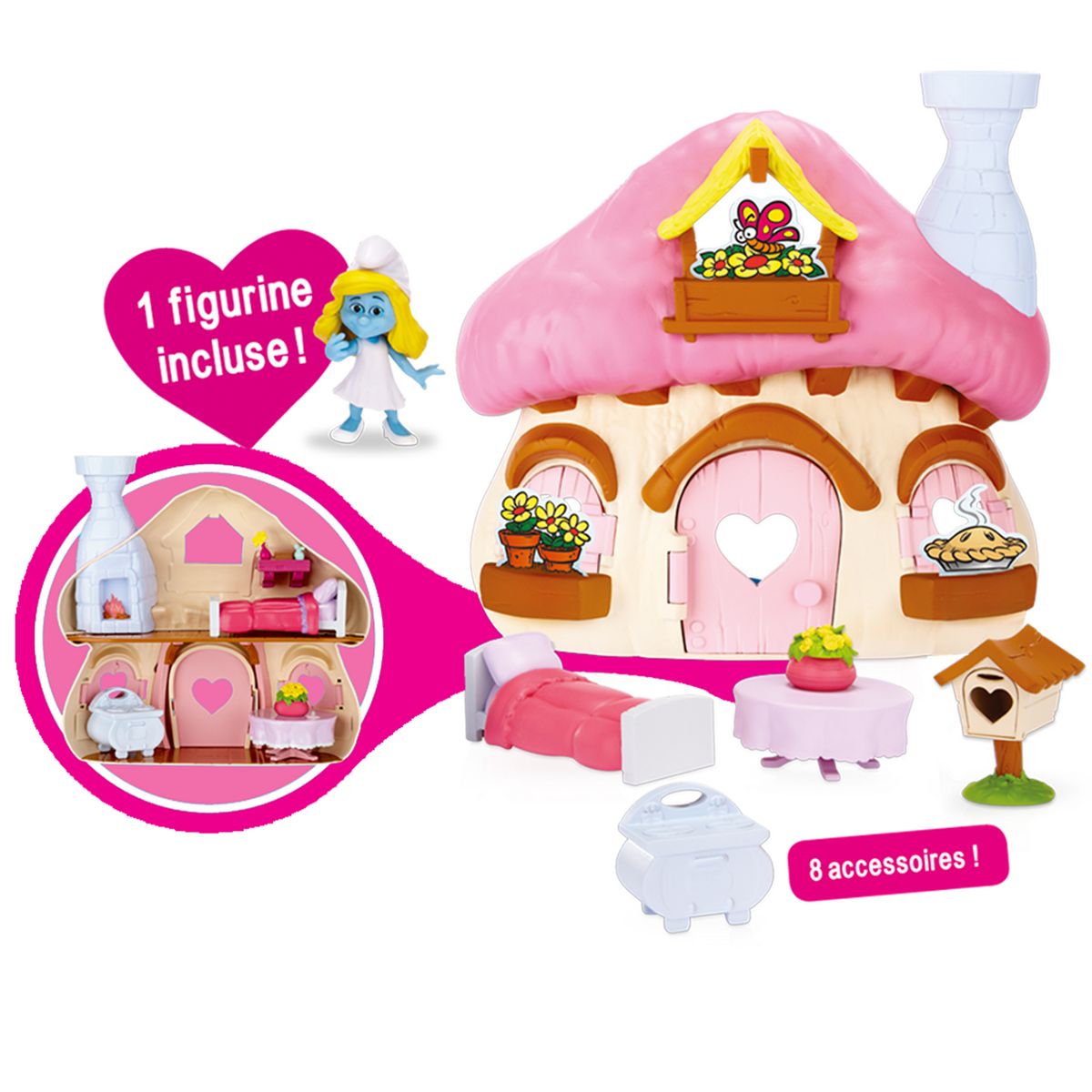 BANDAI Maison de la Schtroumpfette