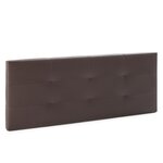 MARCKONFORT Tête de lit Carla 150x60 cm Chocolat, rembourrée de Mousse