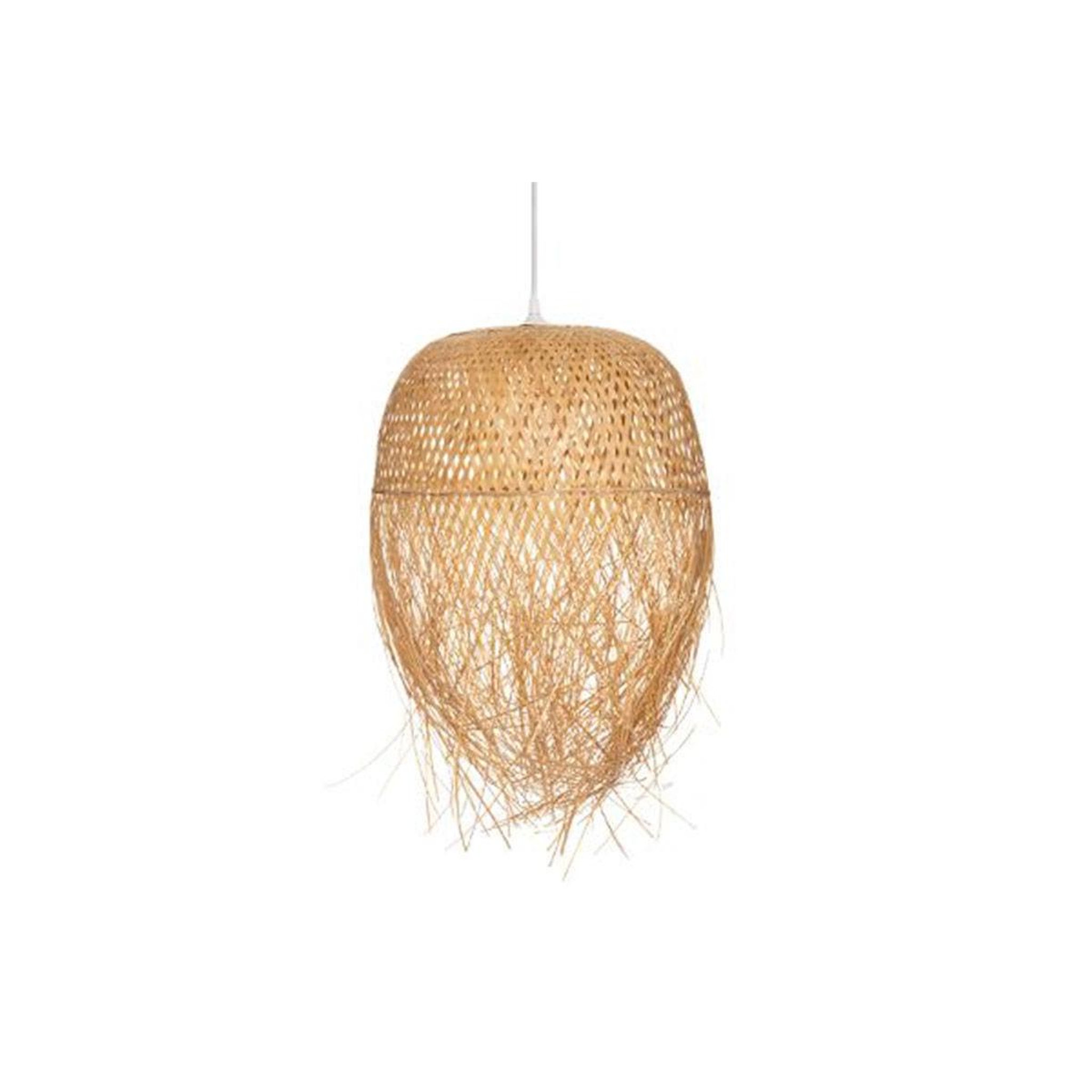 Voir la diapositive 1 : ATMOSPHERA Lampe suspension en bambou  elis  60cm beige