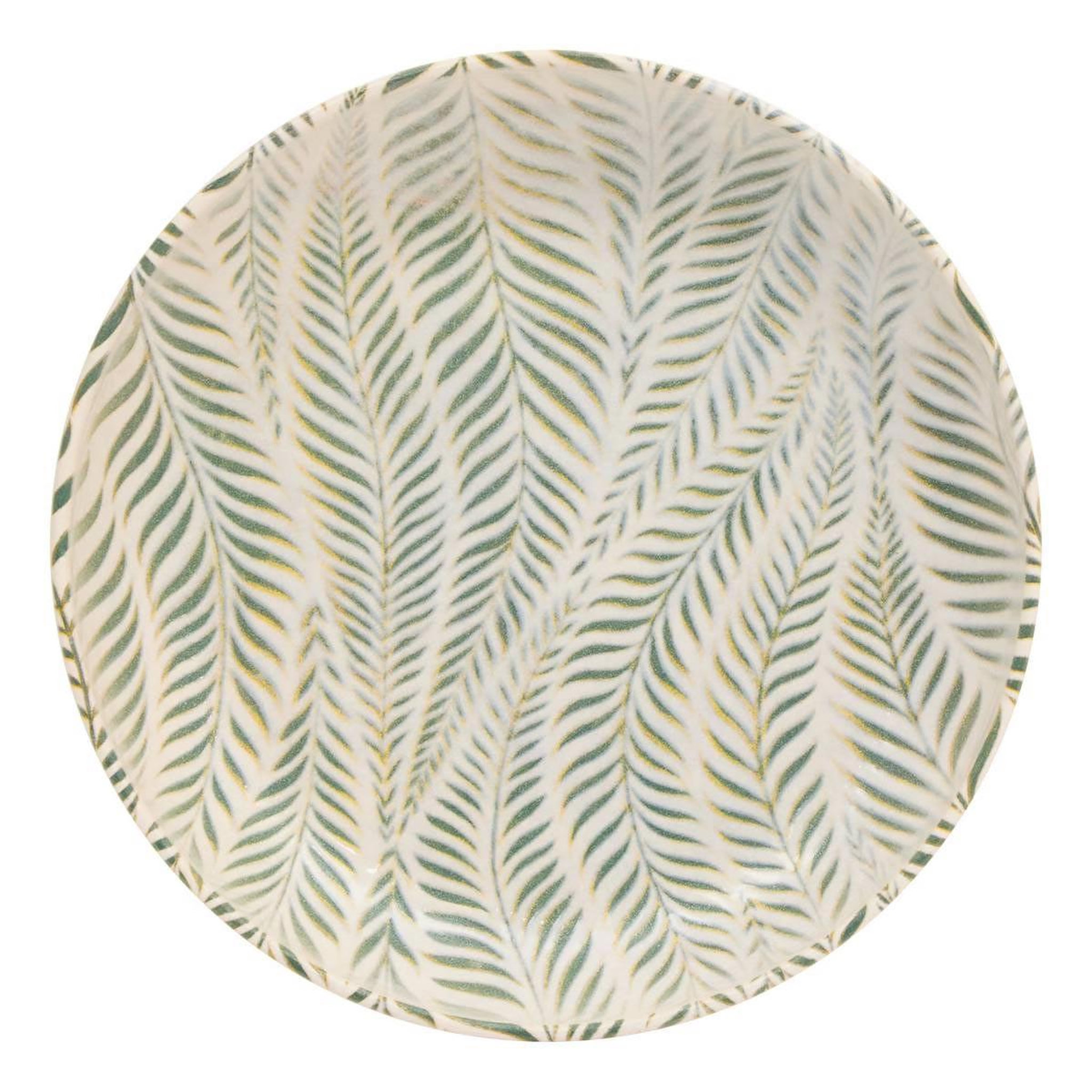 Voir la diapositive 2 : SECRET DE GOURMET Lot de 6 assiettes creuses  gina  22cm vert