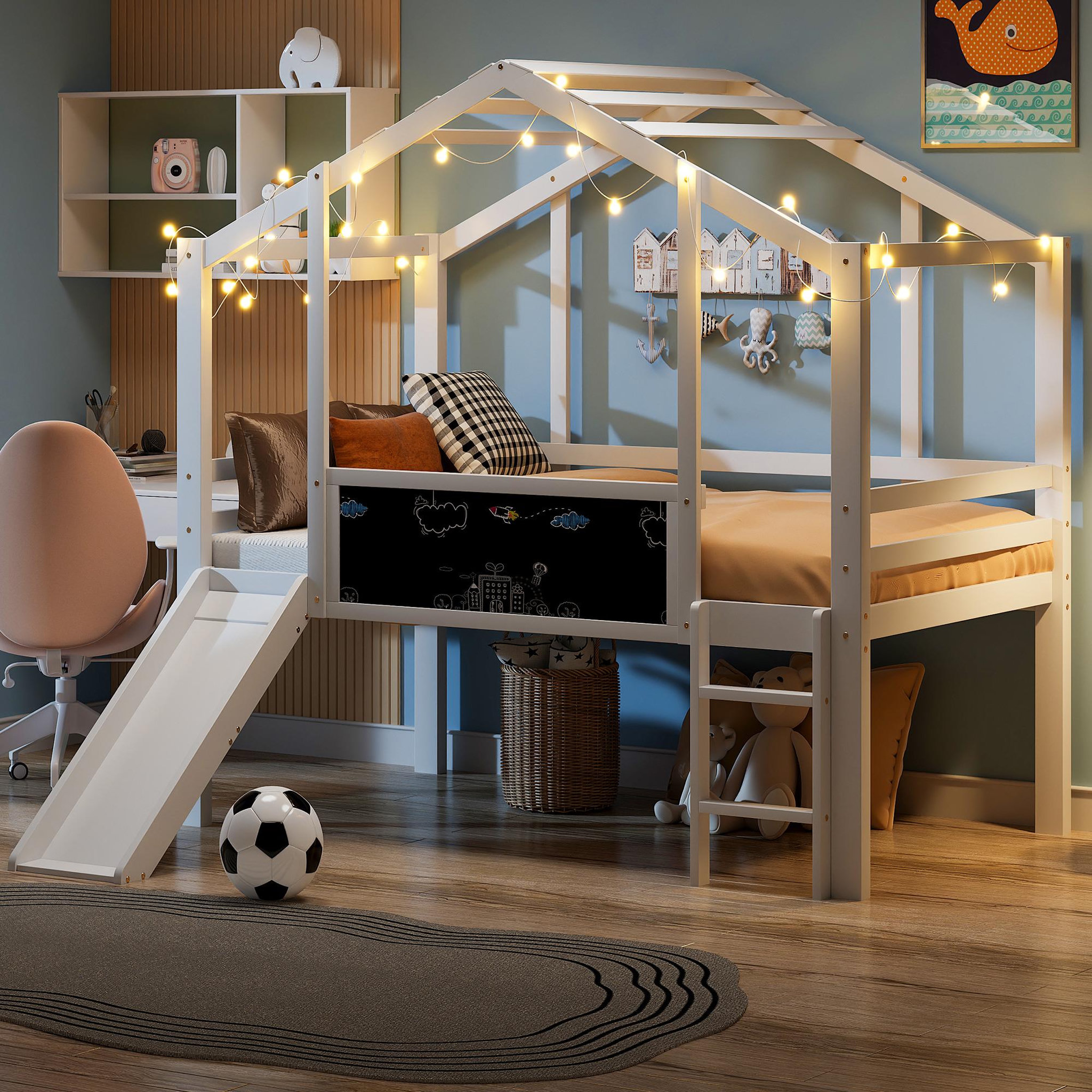 Voir la diapositive 5 : MERAX Lit mezzanine enfant