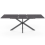 Voir la diapositive 3 : ID MARKET Table à manger extensible rectangle JASPE 6-10 personnes plateau effet béton pied araignée gris anthracite 160-200cm