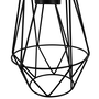 Voir la diapositive 5 : ID MARKET Suspension 3 lampes industrielles forme diamant en métal noir