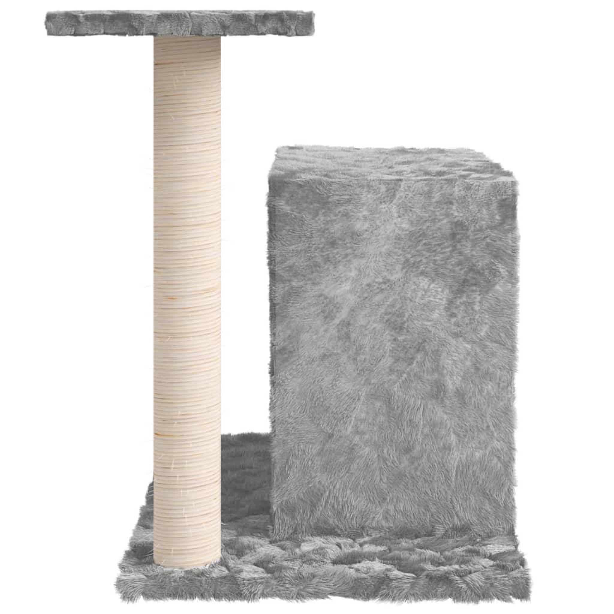 Voir la diapositive 4 : VIDAXL Arbre a chat avec griffoir en sisal Gris clair 51 cm