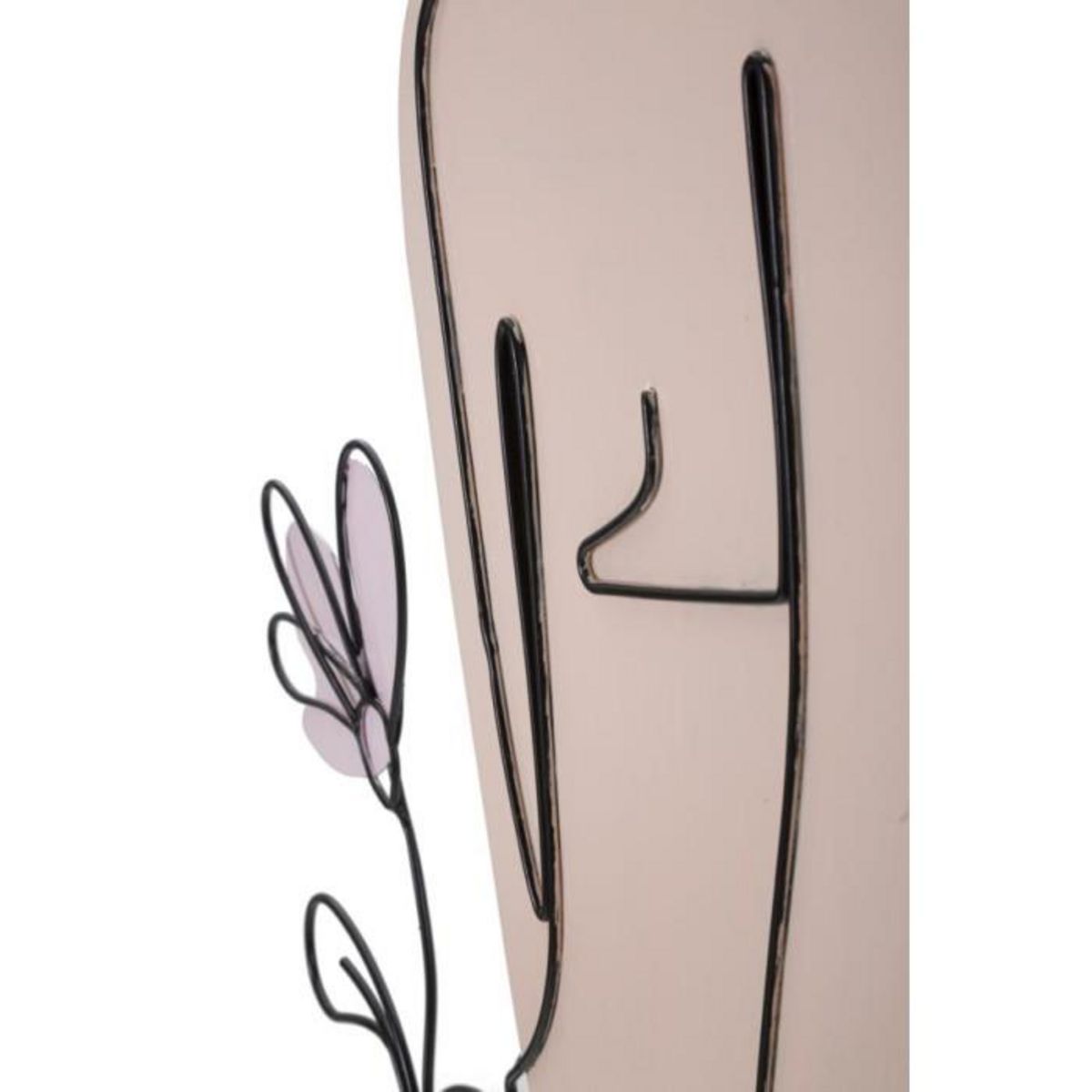 Paris Prix Décoration Murale en Métal  Lady Flower  90cm Multicolore