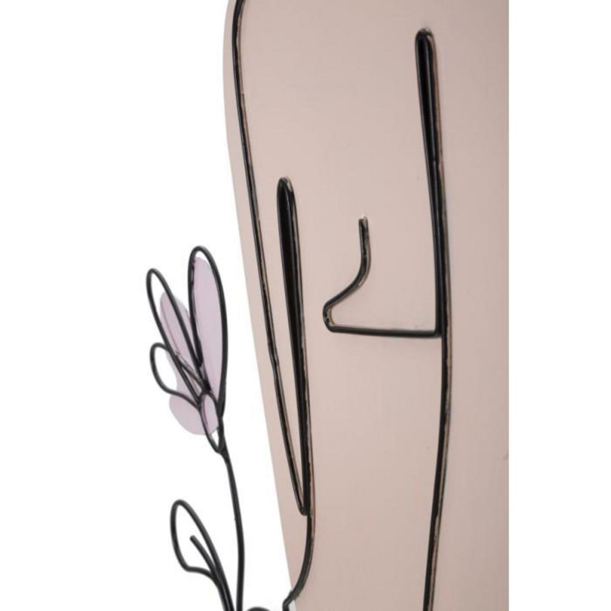 Paris Prix Décoration Murale en Métal  Lady Flower  90cm Multicolore