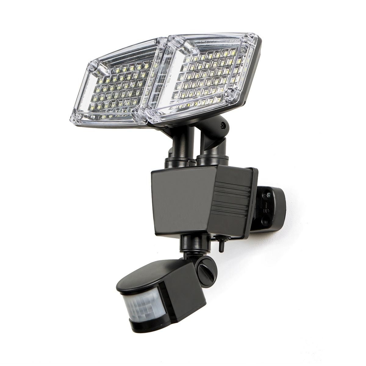 Projecteur solaire 2 têtes LED