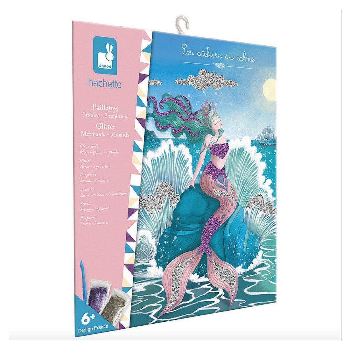 Juratoys-Janod Paillettes a coller Sirenes - Kit creatif