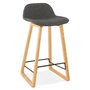 Voir la diapositive 1 : Paris Prix Tabouret de Bar  Talik  86cm Gris Foncé & Naturel