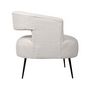 Voir la diapositive 4 : Habitat et Jardin Fauteuil en tissu bouclette  iris  - Blanc