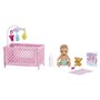 Voir la diapositive 3 : BARBIE Coffret Poupée Skipper Bébé au lit 