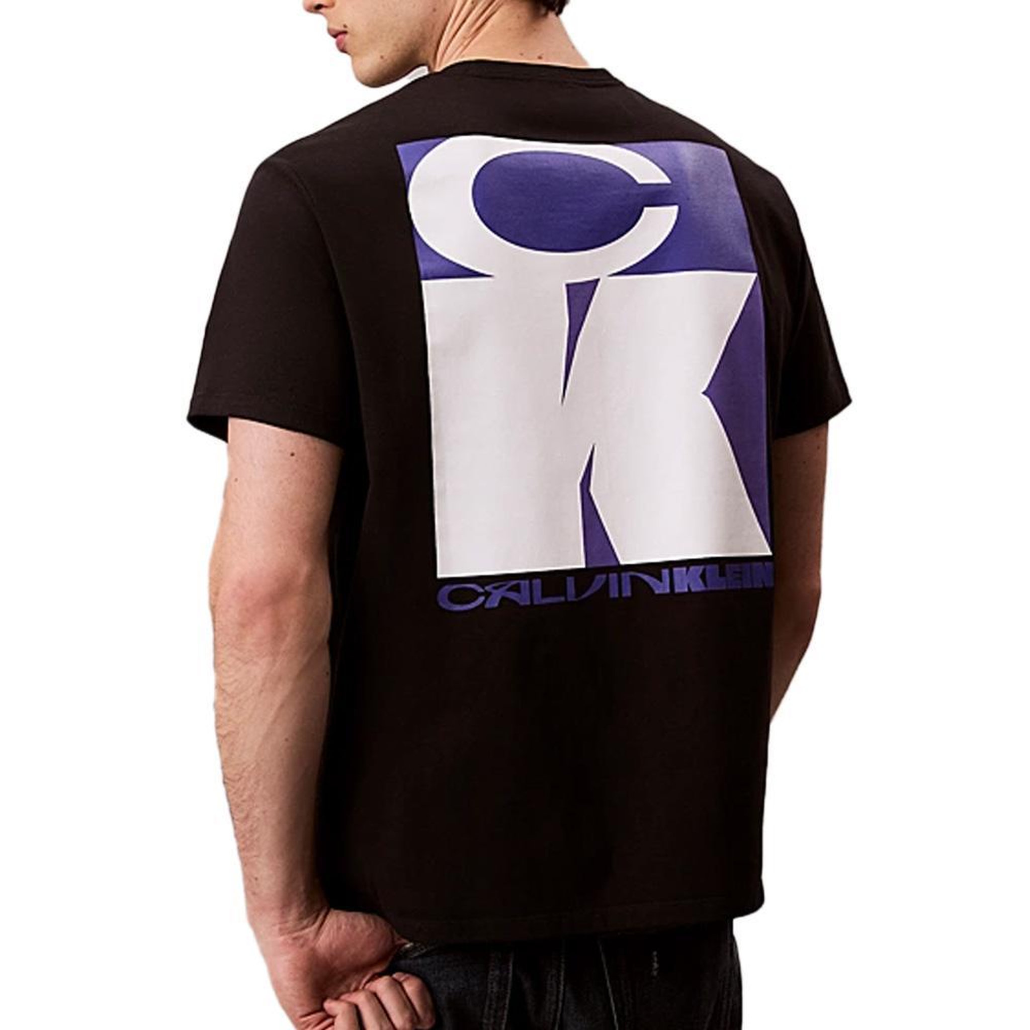 Voir la diapositive 2 : CALVIN KLEIN JEANS T-Shirt Noir Homme Calvin Klein Jeans 20s  Stack