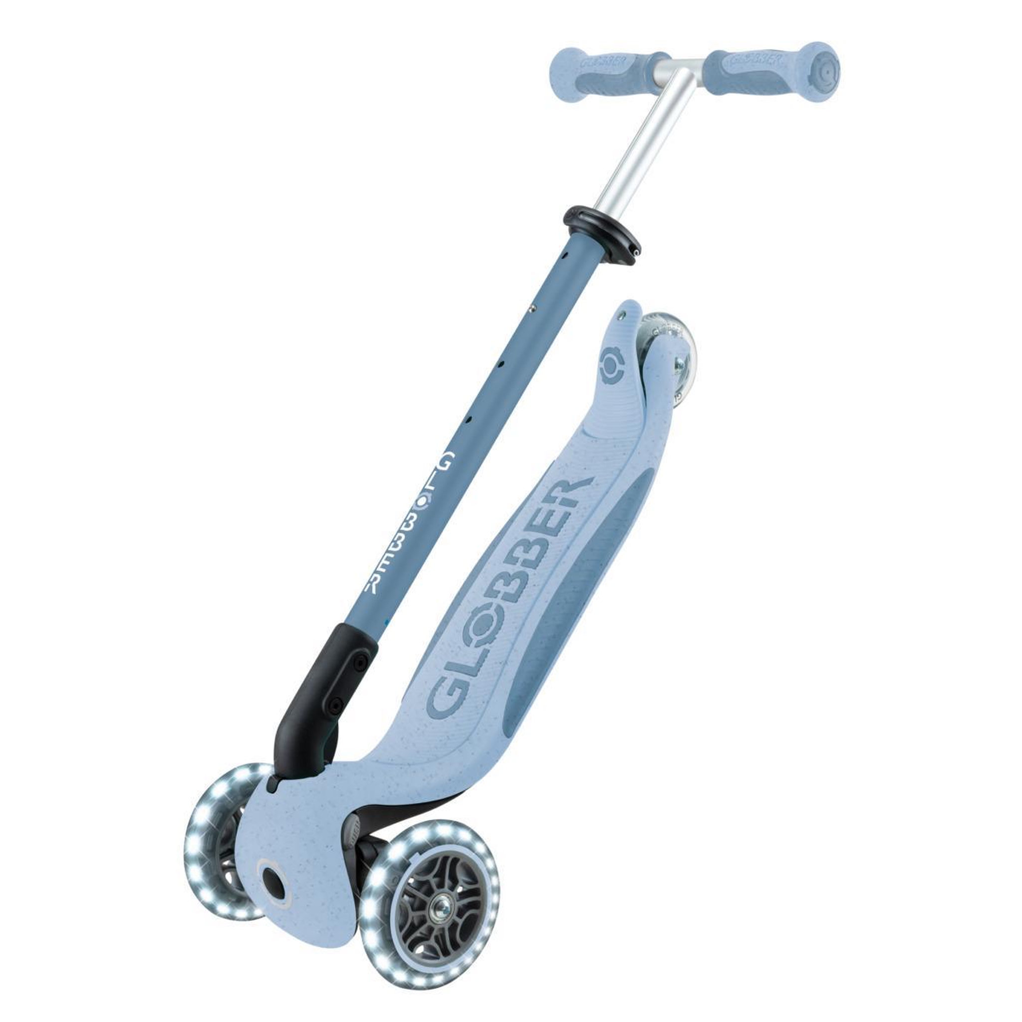 Voir la diapositive 5 : Globber Trottinette Go Up Deluxe Lights Eco-Logic 360° Bleu